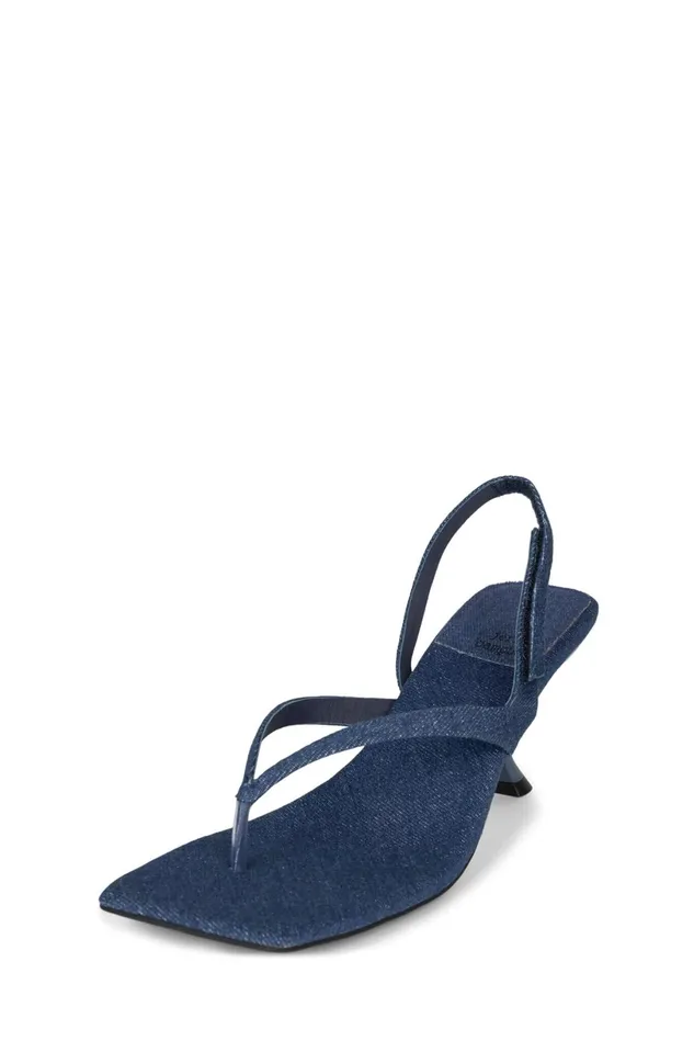 Jeffrey Campbell FUSEDNB Blue Denim Women Heel