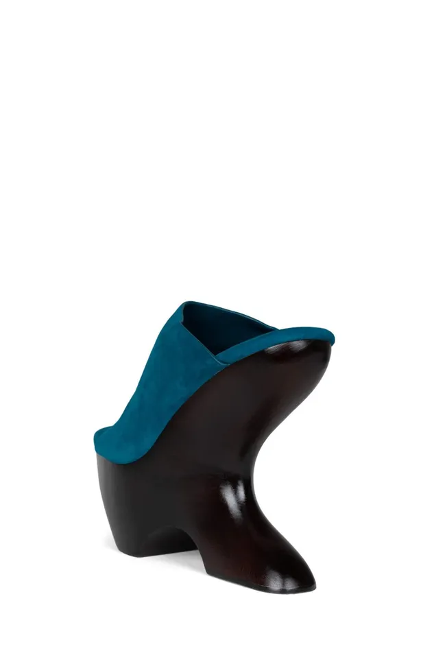 Jeffrey Campbell GIAH2 Teal Suede Brown Women Heel