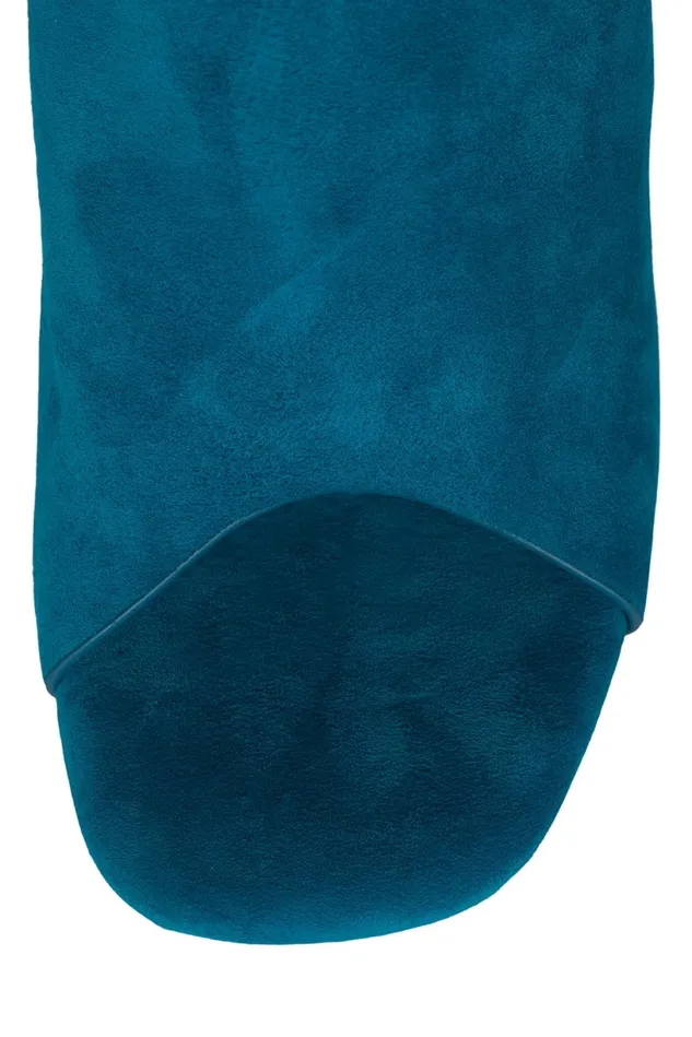 Jeffrey Campbell GIAH2 Teal Suede Brown Women Heel