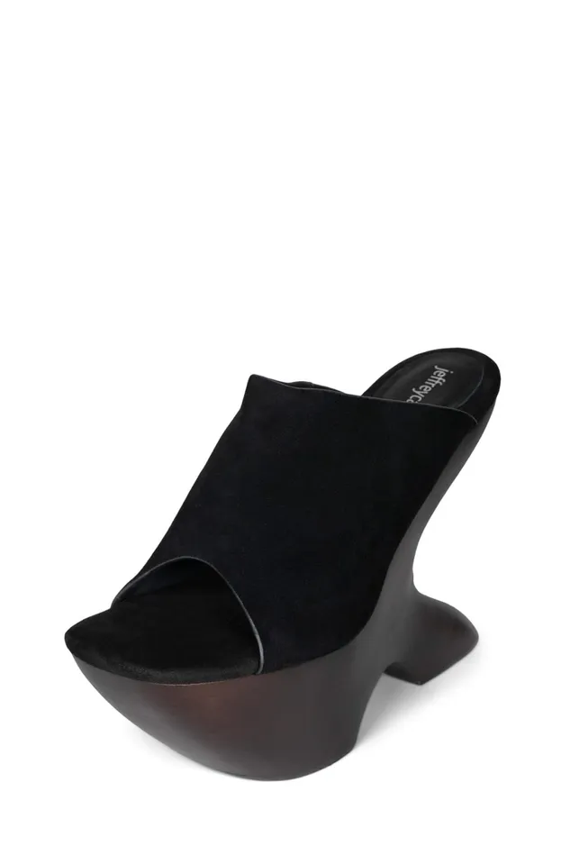 Jeffrey Campbell GIAH2 Teal Suede Brown Women Heel