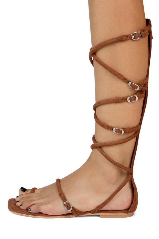 Jeffrey Campbell GLADIA Tan Suede Women Flat