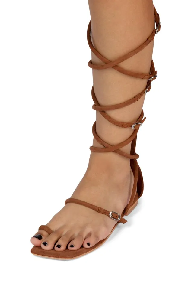 Jeffrey Campbell GLADIA Tan Suede Women Flat