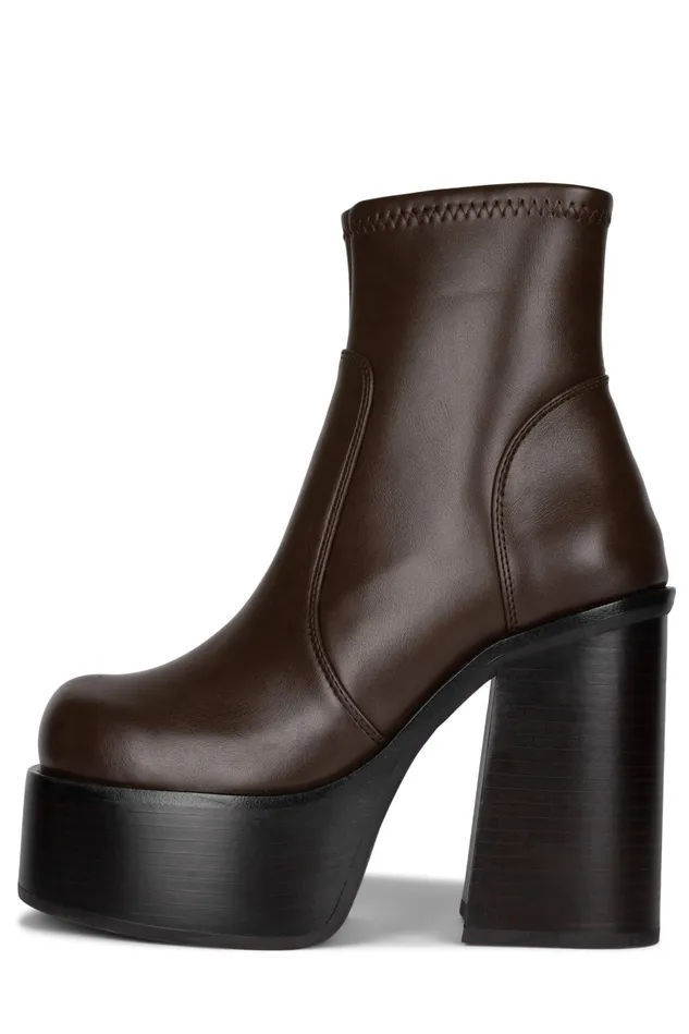 Jeffrey Campbell GRIMES Dark Brown Women Boot