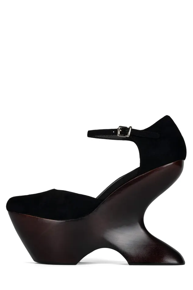 Jeffrey Campbell HARMONIA Black Suede Women Pump