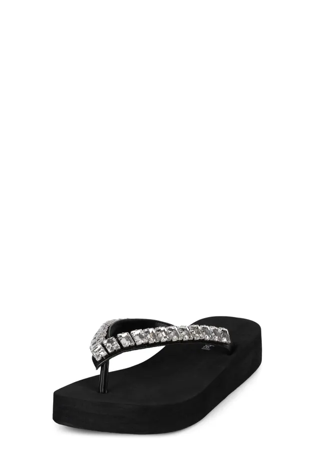 Jeffrey Campbell ICONICSS Black Clear Women Sandals Under 100