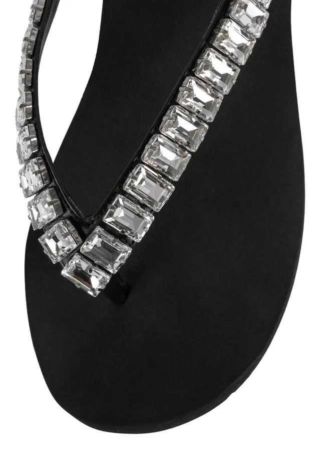 Jeffrey Campbell ICONICSS Black Clear Women Sandals Under 100