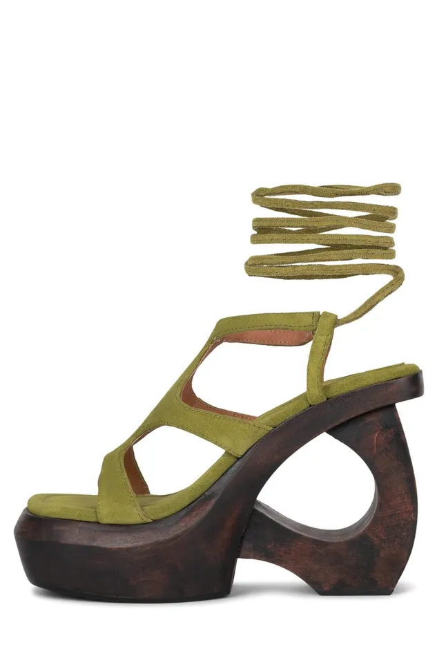 Jeffrey Campbell IDOLIZE Black Brown Women Sandal