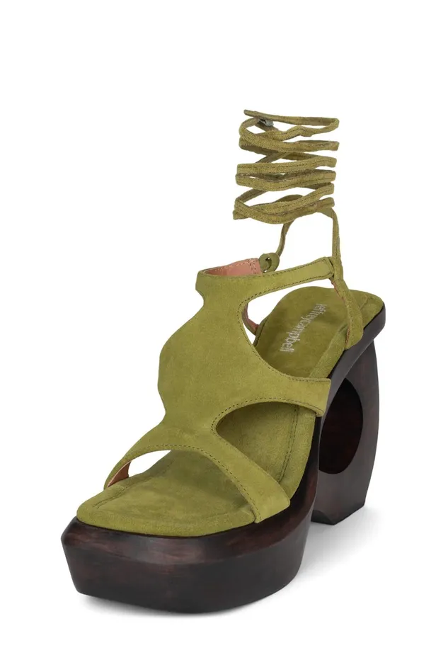 Jeffrey Campbell IDOLIZE Black Brown Women Sandal