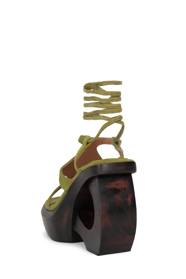 Jeffrey Campbell IDOLIZE Black Brown Women Sandal