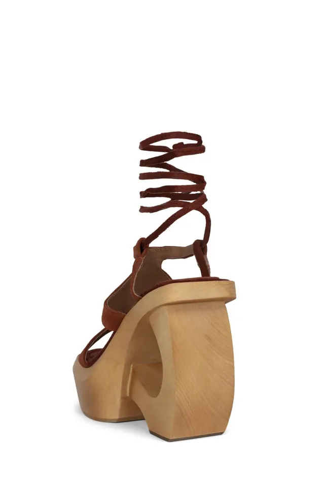 Jeffrey Campbell IDOLIZE Black Brown Women Sandal