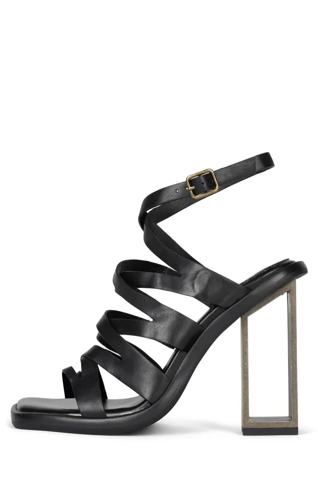 Jeffrey Campbell IMPULSIVE Black Pewter Women Heel