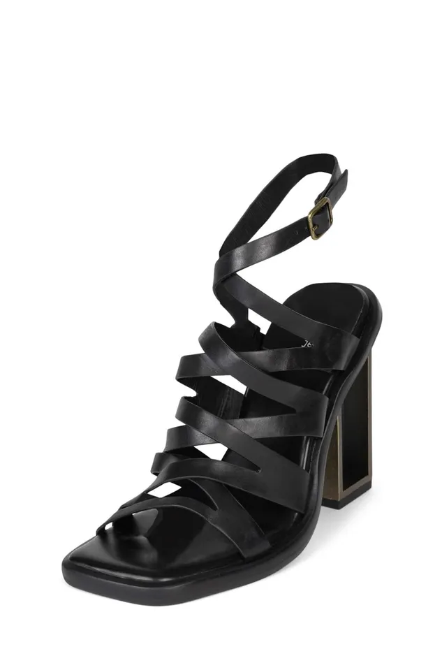 Jeffrey Campbell IMPULSIVE Black Pewter Women Heel