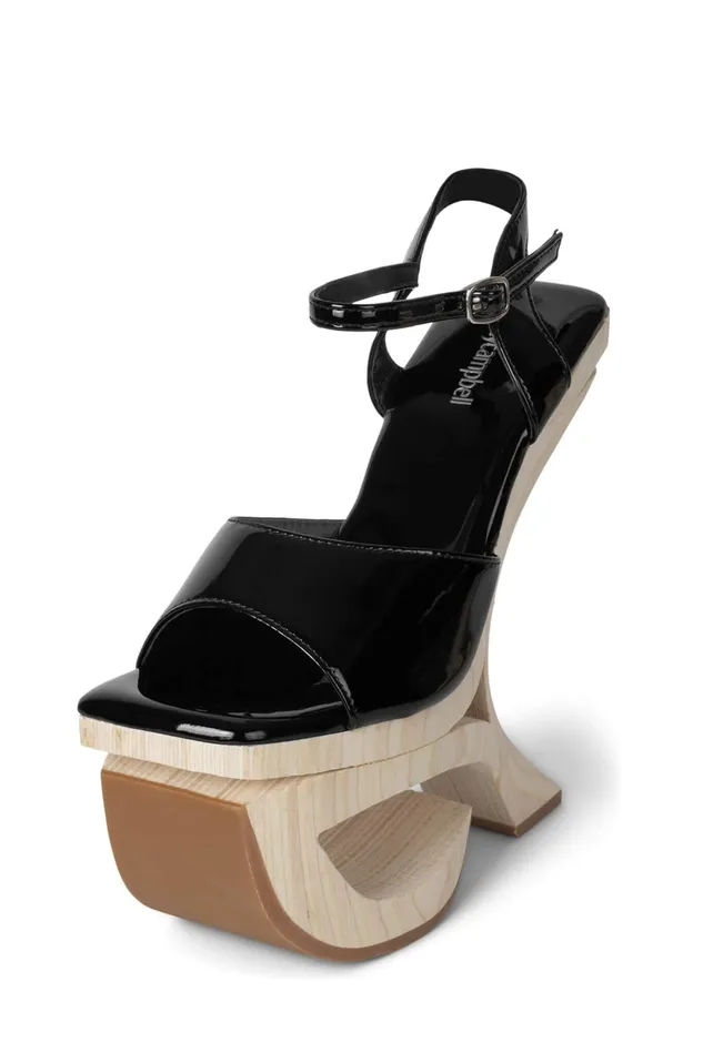 Jeffrey Campbell INTUITIVE Fuchsia Patent Women Sandal