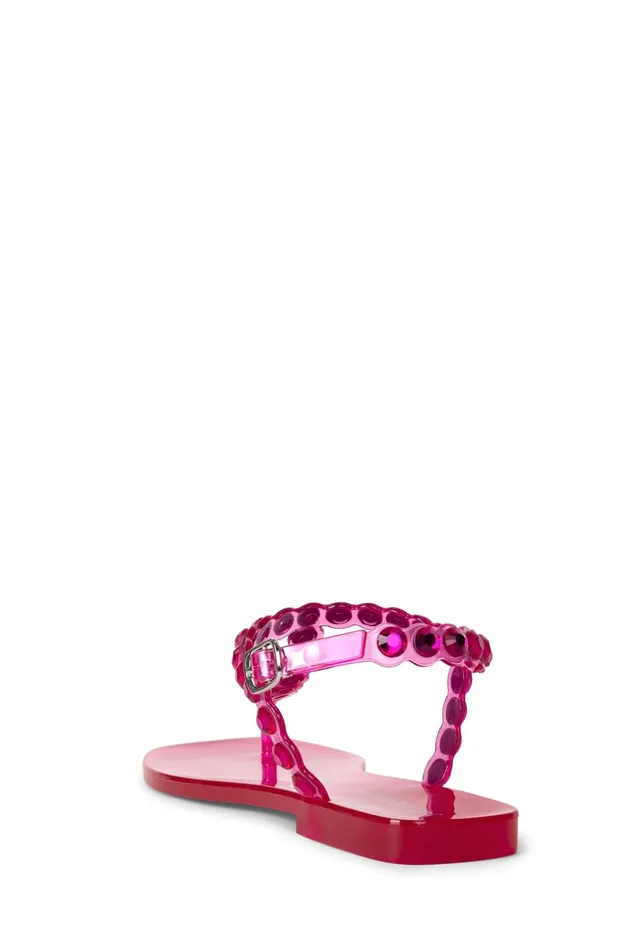 Jeffrey Campbell JEMMIN Fuchsia Shiny Women Sandals Under 100