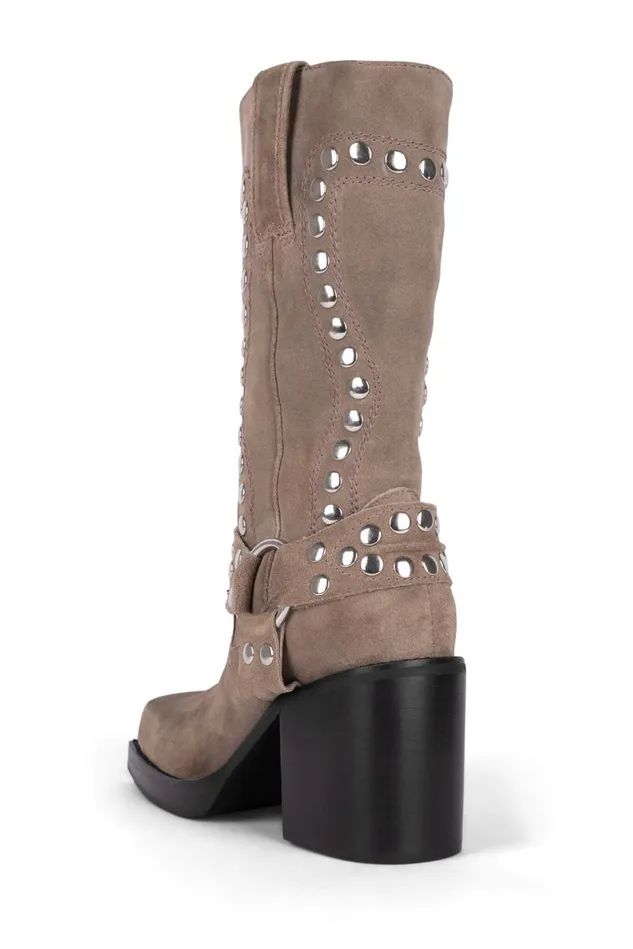 Jeffrey Campbell JUVENILES Taupe Suede Silver Women Ankle To Mid