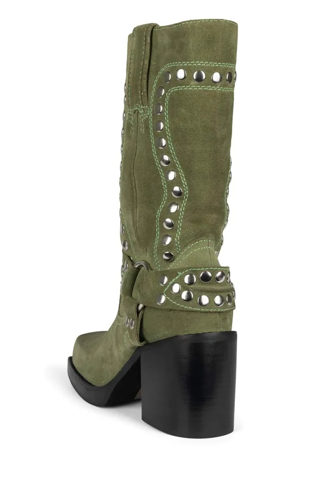 Jeffrey Campbell JUVENILES Taupe Suede Silver Women Ankle To Mid