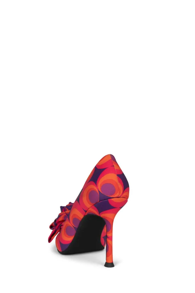 Jeffrey Campbell LAFLEUR Red Blue Combo Women Pump