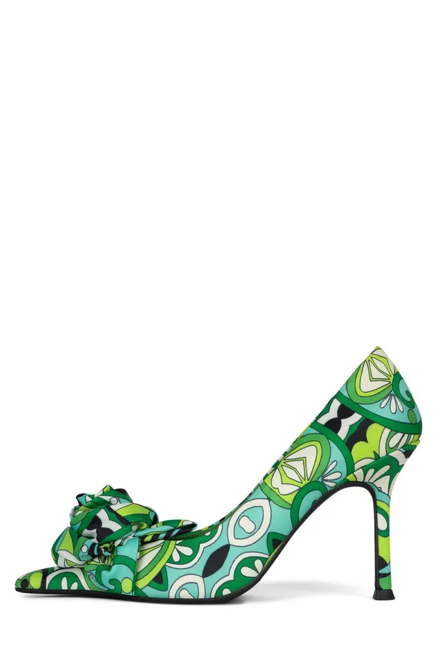 Jeffrey Campbell LAFLEUR Red Blue Combo Women Pump