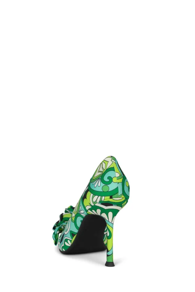 Jeffrey Campbell LAFLEUR Red Blue Combo Women Pump