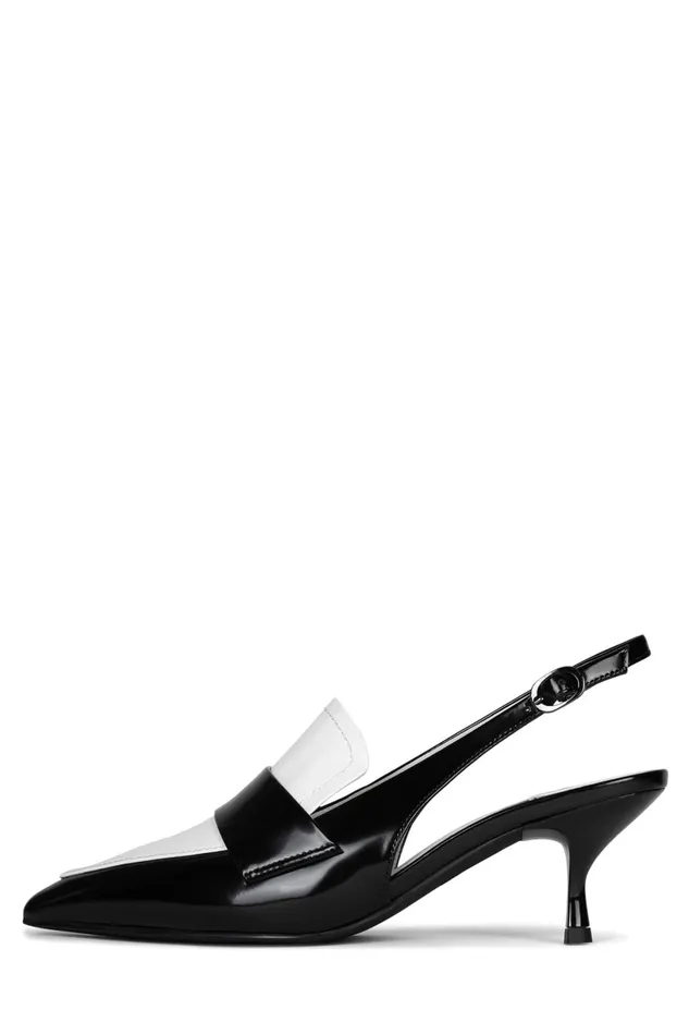 Jeffrey Campbell LITERATURE Black White Box Women Pump