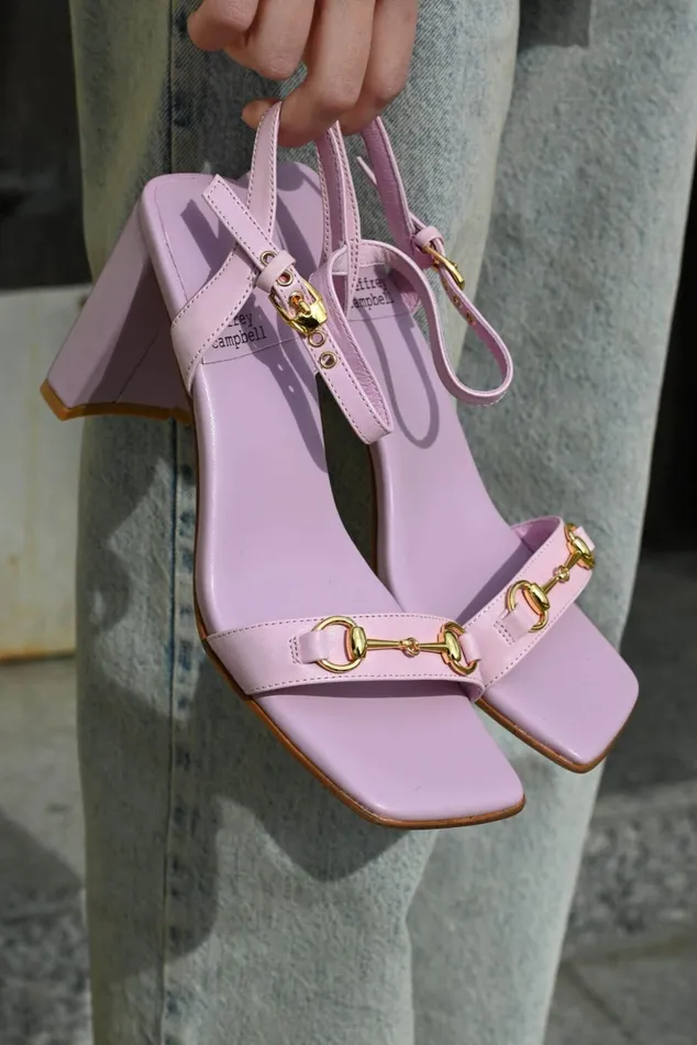 Jeffrey Campbell LIVELY Pink Gold Women Heel