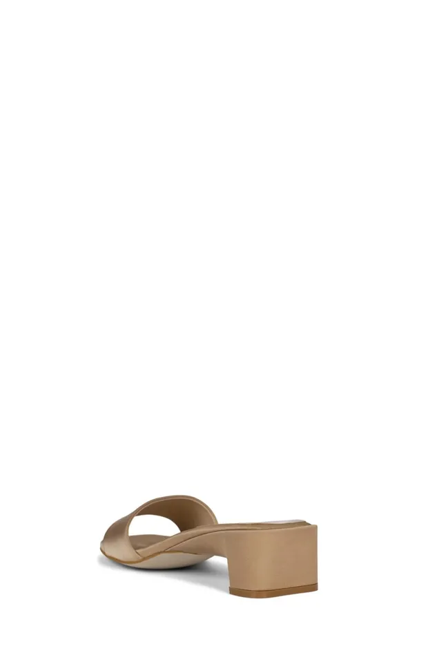 Jeffrey Campbell LOWKEY Beige Satin Women Heel