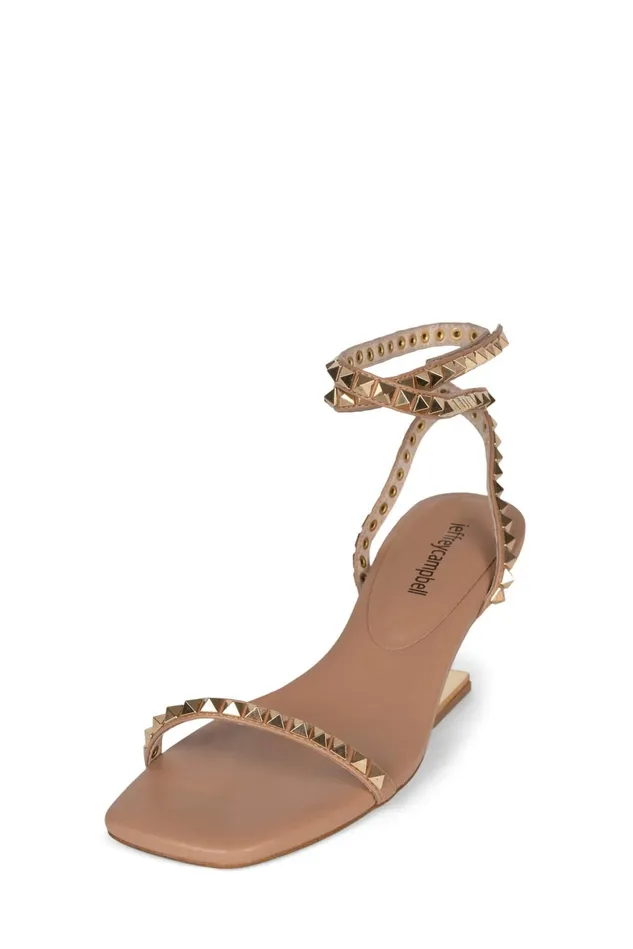 Jeffrey Campbell LUXORLB Beige Gold Women Heel