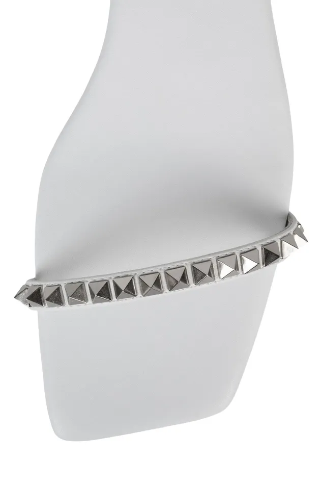Jeffrey Campbell LUXOR White Silver Women Flat