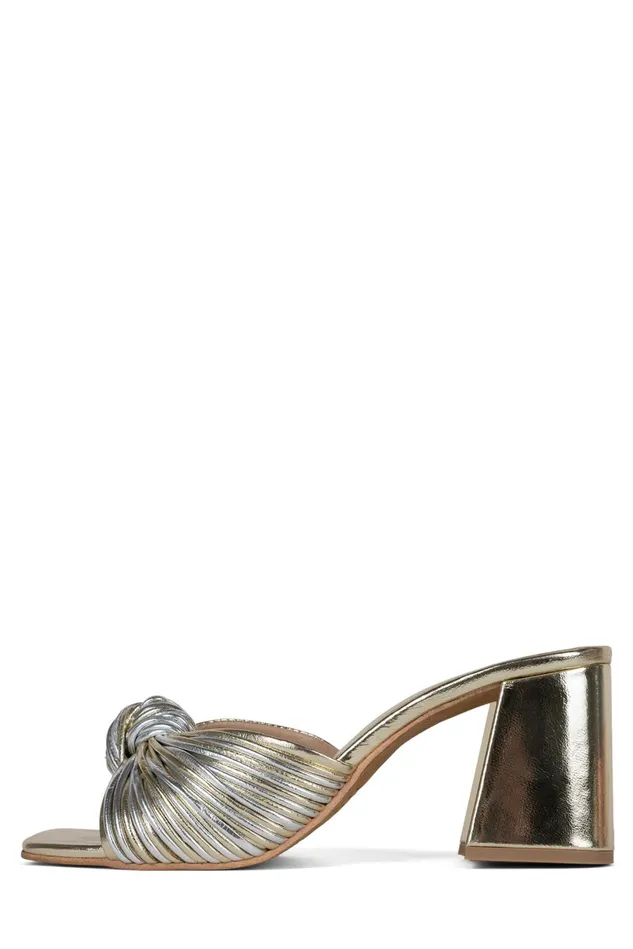 Jeffrey Campbell MELONGER2 Silver Gold Women Heel