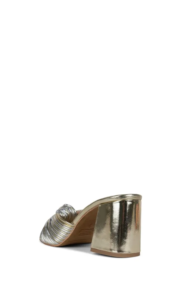 Jeffrey Campbell MELONGER2 Silver Gold Women Heel