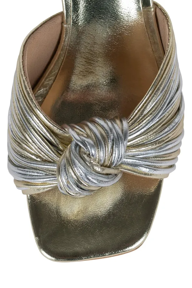 Jeffrey Campbell MELONGER2 Silver Gold Women Heel