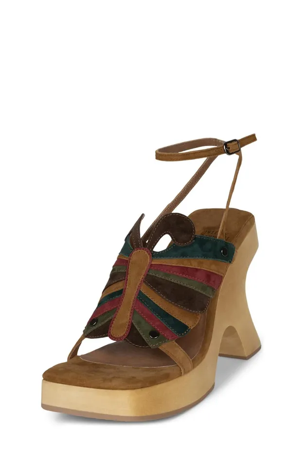 Jeffrey Campbell MORPHO Pink Lilac Suede Multi Women Sandal
