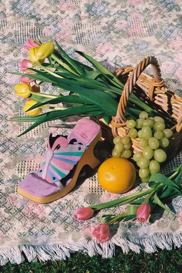 Jeffrey Campbell MORPHO Pink Lilac Suede Multi Women Sandal