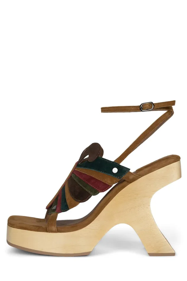Jeffrey Campbell MORPHO Pink Lilac Suede Multi Women Sandal