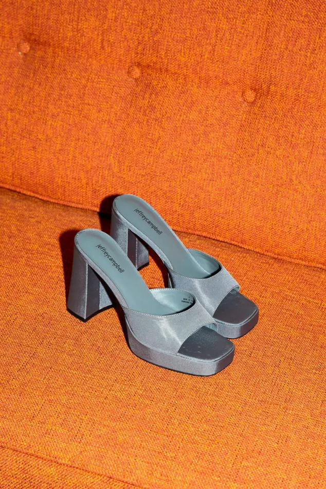 Jeffrey Campbell NINETY Purple Faille Women Heel
