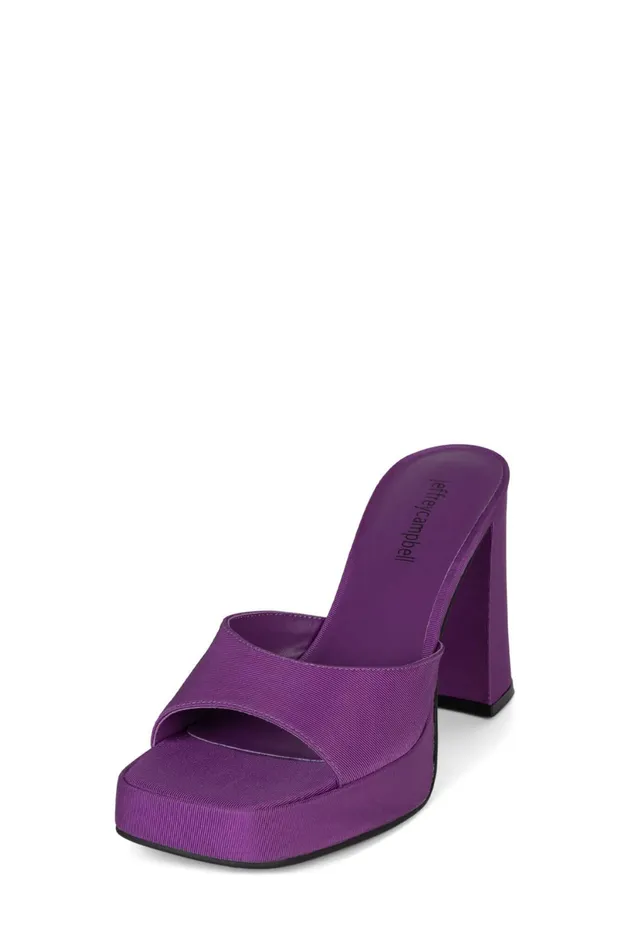 Jeffrey Campbell NINETY Purple Faille Women Heel