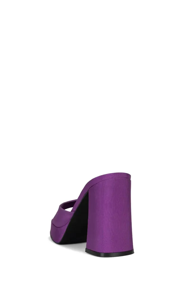 Jeffrey Campbell NINETY Purple Faille Women Heel