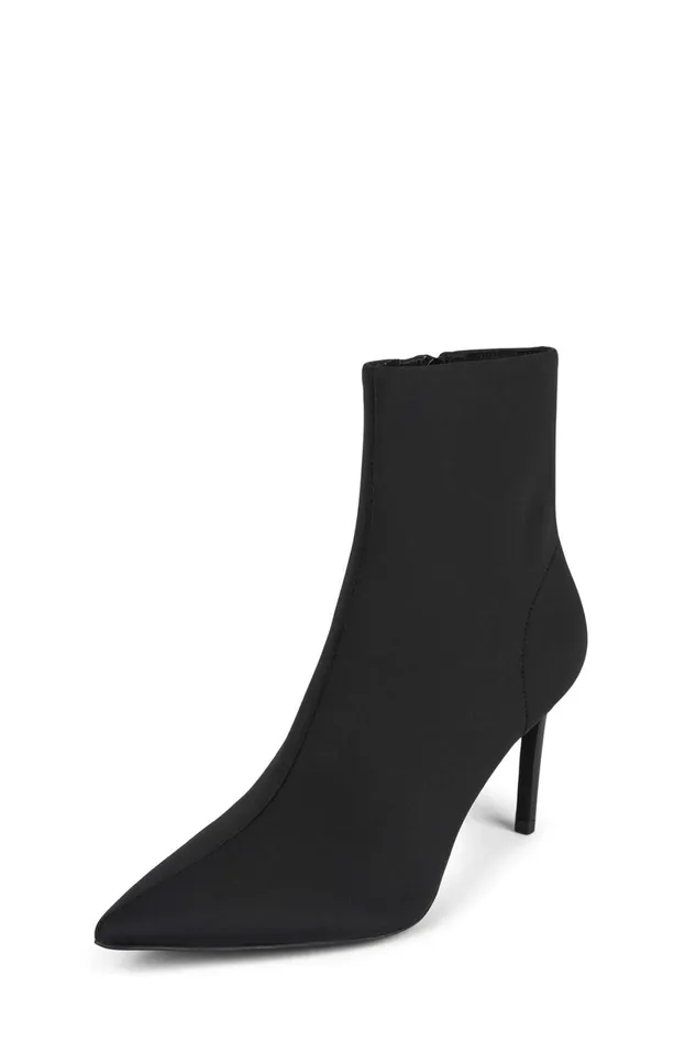 Jeffrey Campbell NIXIE Black Neoprene Women Ankle To Mid