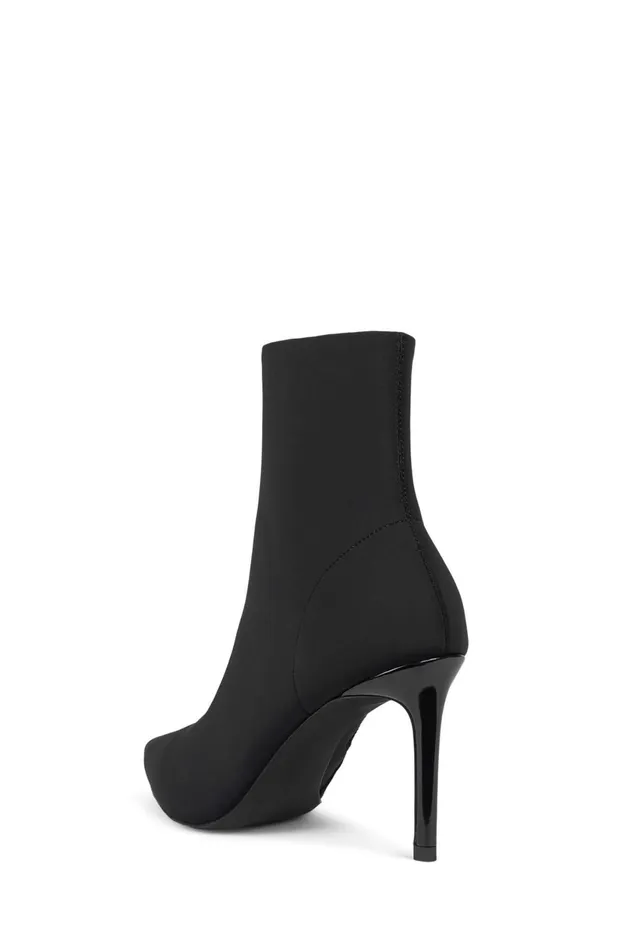 Jeffrey Campbell NIXIE Black Neoprene Women Ankle To Mid