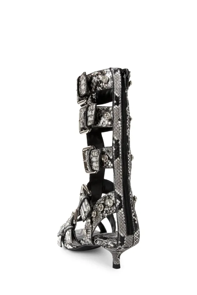 Jeffrey Campbell PLASMATIC Black Gold Women Heel
