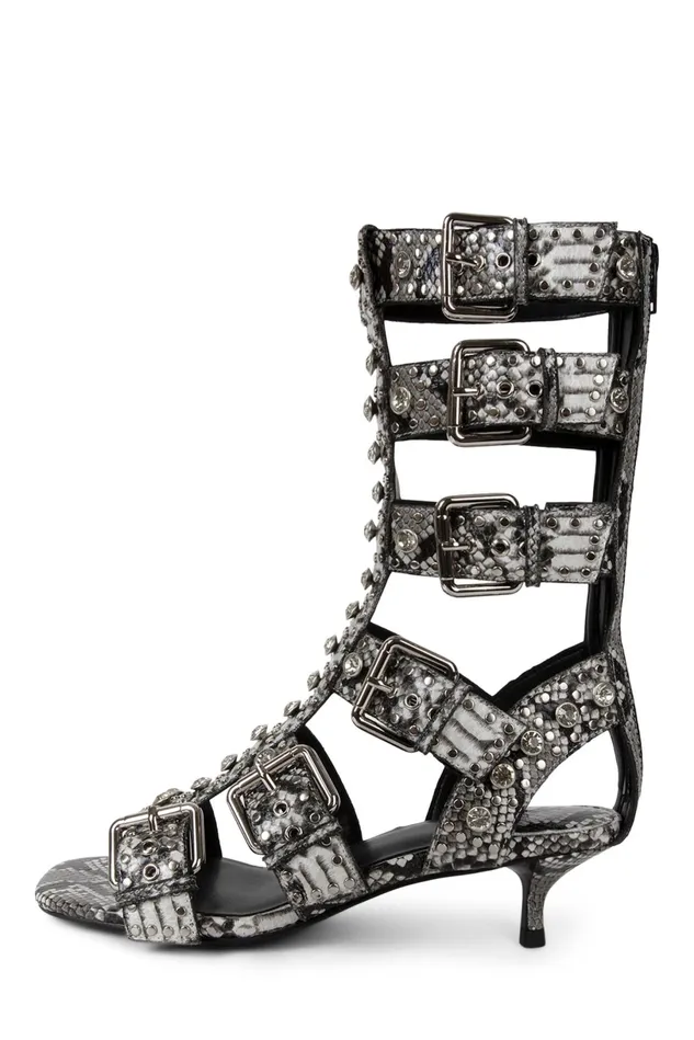 Jeffrey Campbell PLASMATIC Black Gold Women Heel