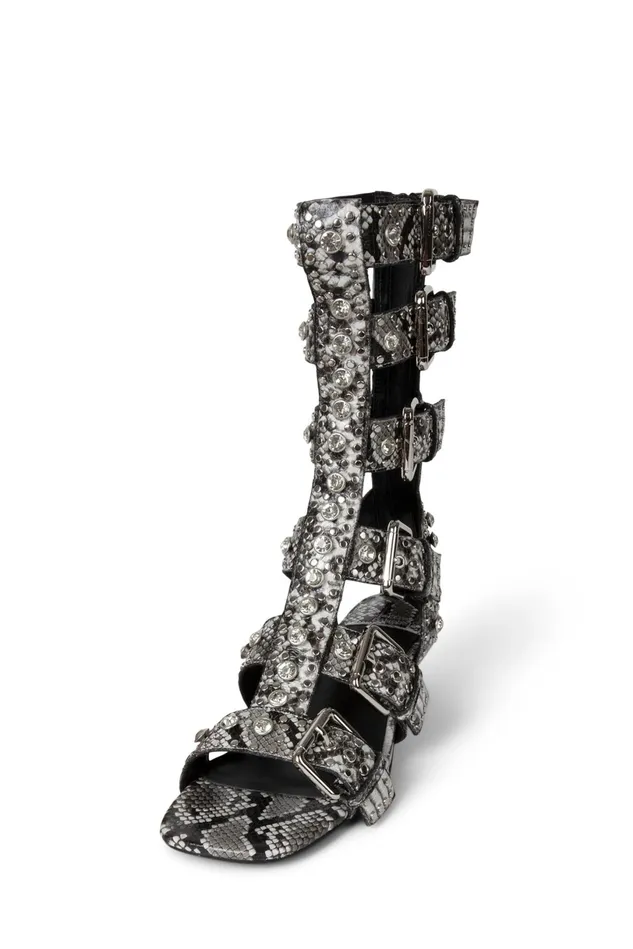 Jeffrey Campbell PLASMATIC Black Gold Women Heel