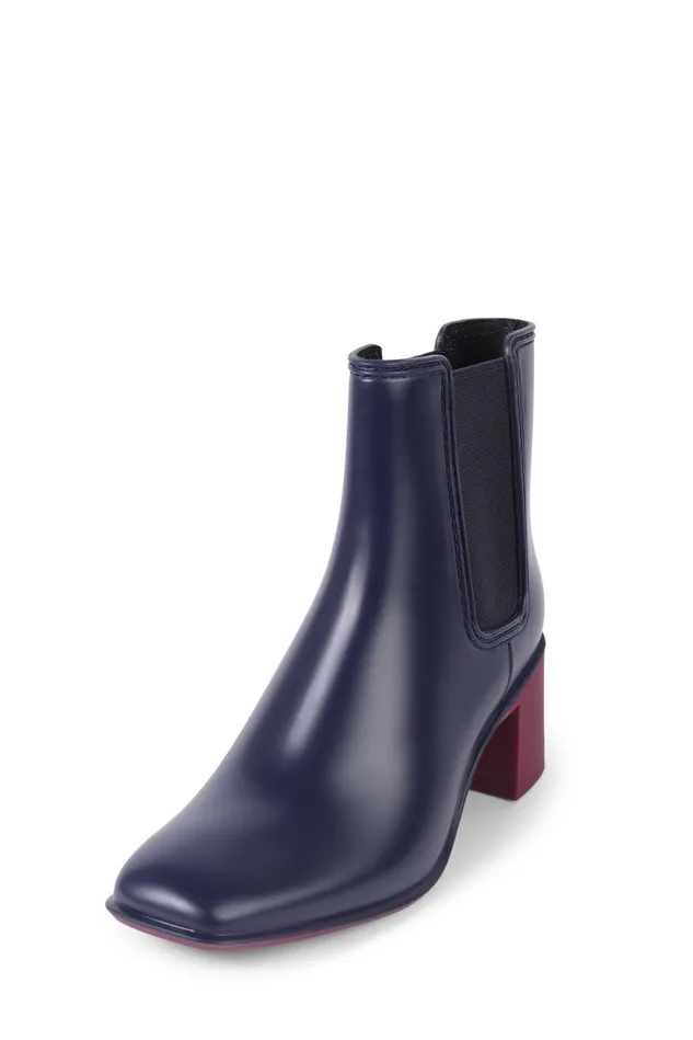 Jeffrey Campbell RAINYDAY Navy Combo Women Rain Boots