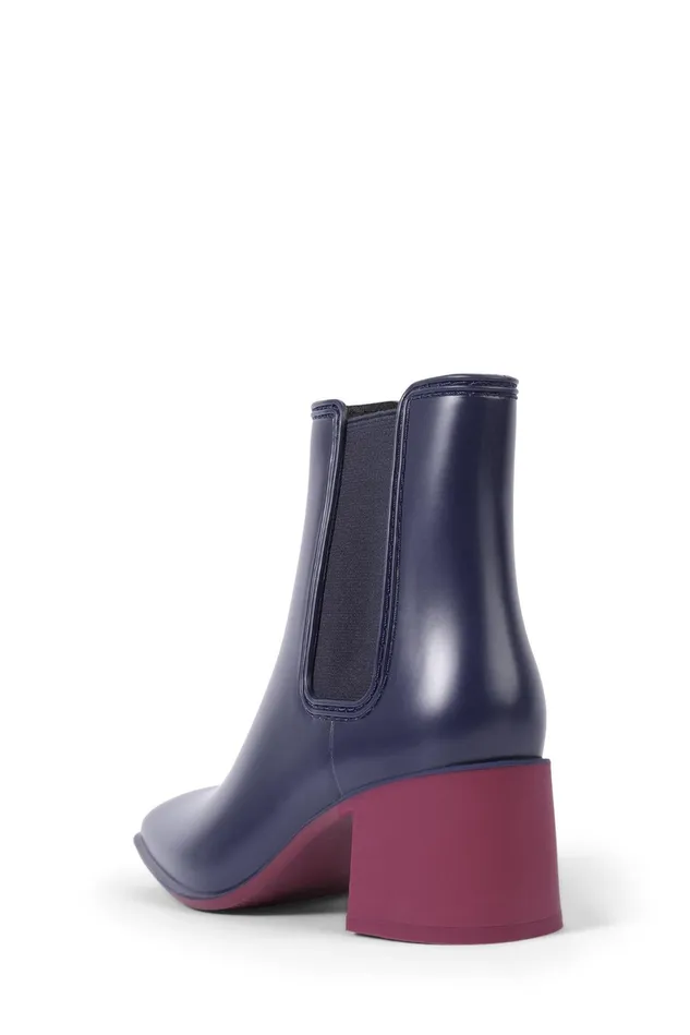 Jeffrey Campbell RAINYDAY Navy Combo Women Rain Boots
