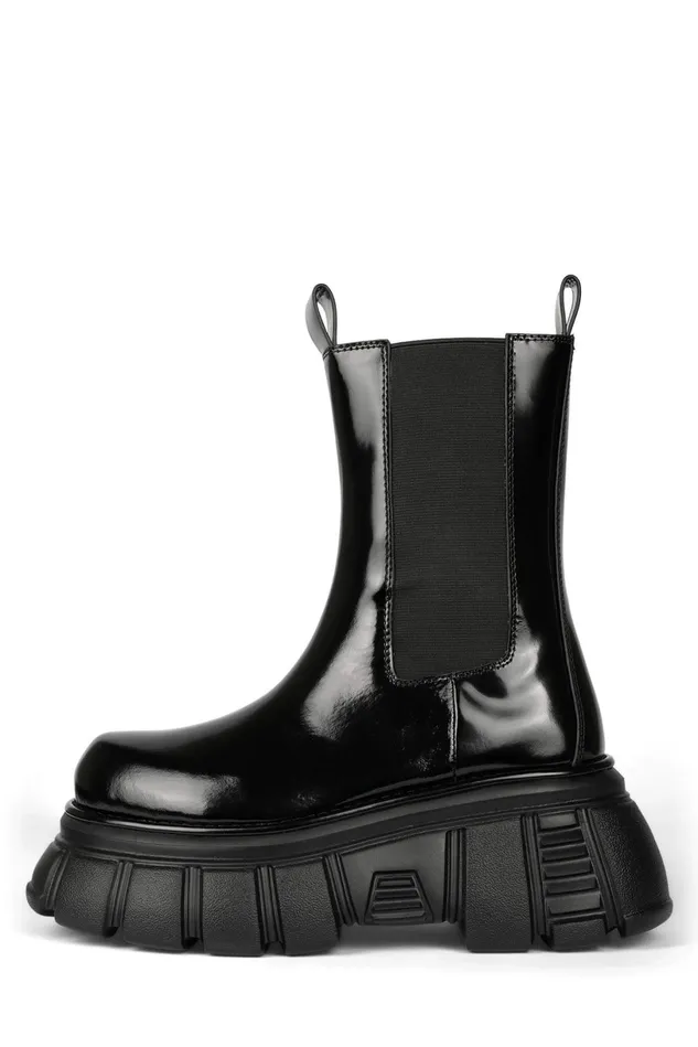 Jeffrey Campbell STOMPED Black Box Women Ankle To Mid