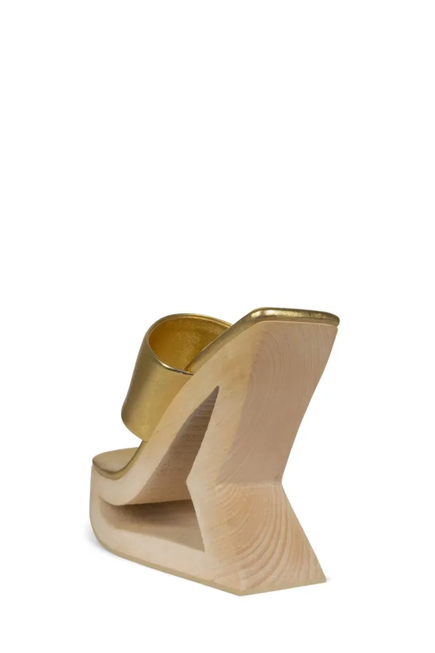 Jeffrey Campbell TRAPEZE Blue Metallic Women Sandal