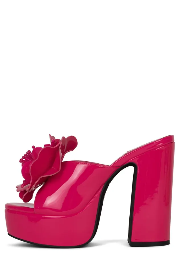 Jeffrey Campbell TROPICALS Fuchsia Patent Women Sandal