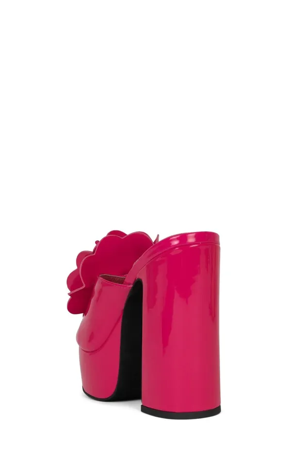 Jeffrey Campbell TROPICALS Fuchsia Patent Women Sandal