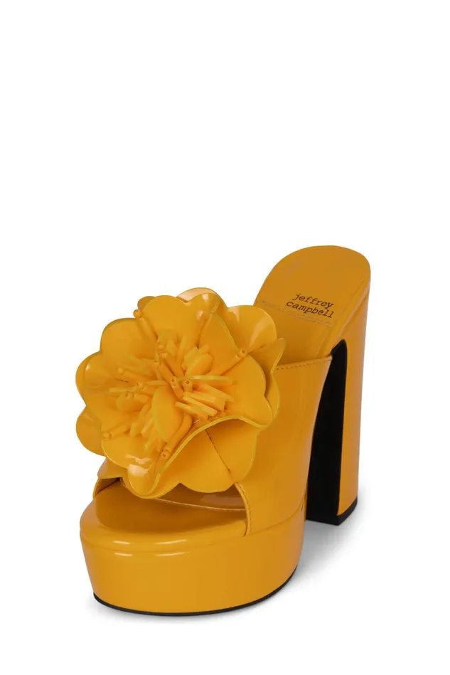 Jeffrey Campbell TROPICALS Fuchsia Patent Women Sandal