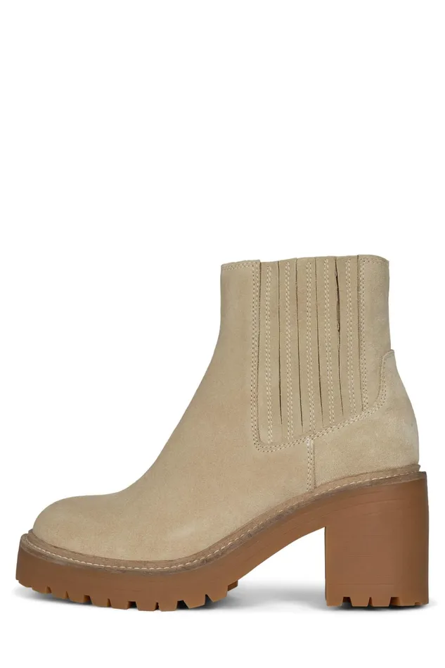 Jeffrey Campbell TUCKEE Sand Suede Women Ankle To Mid